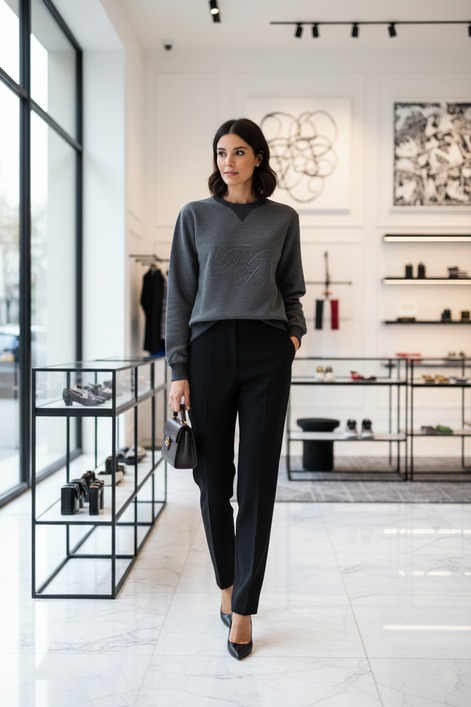 Dolce &amp; Gabbana Pullover mit grauem DG-Logo-Stickerei