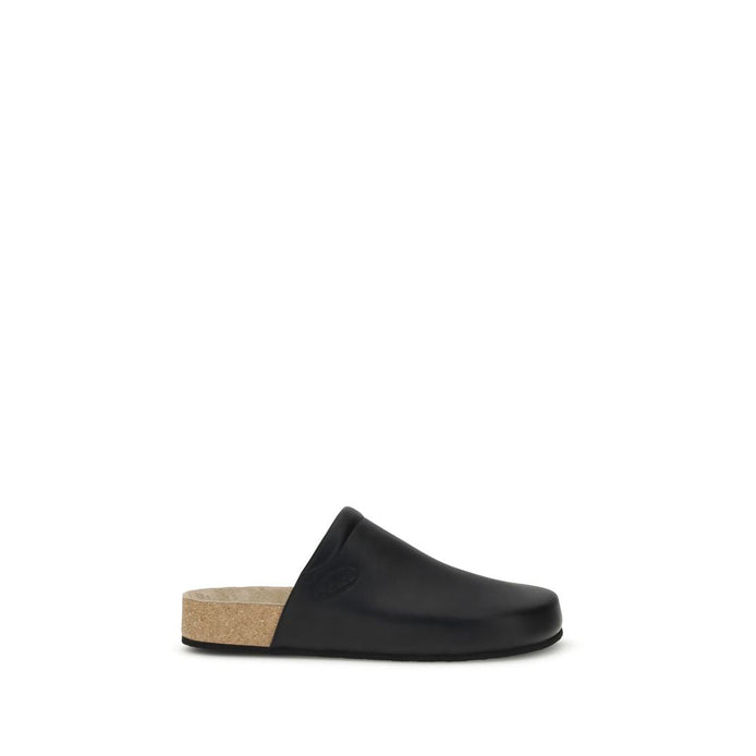Balenciaga Black Calf Leather Bos Taurus Mules Balenciaga