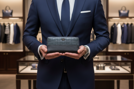 Portefeuille Dolce &amp; Gabbana Cuir Noir Bleu Exotique Homme