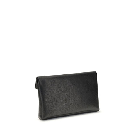 Saint Laurent Black Calf Leather Bos Taurus Clutch Bag Saint Laurent