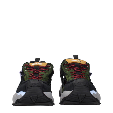 Versace Multicolor Leather Athletic Sneakers Versace