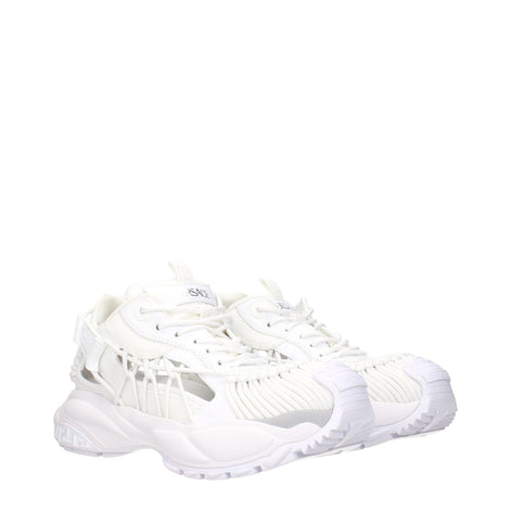 Versace White Leather Athletic Sneakers Versace
