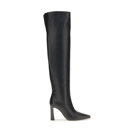 Giuseppe Zanotti Black Leather Over The Knee Giuseppe Zanotti