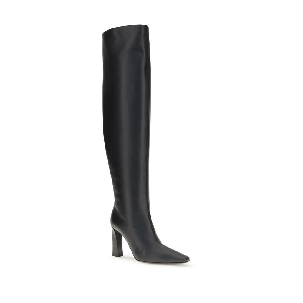 Giuseppe Zanotti Black Leather Over The Knee Giuseppe Zanotti