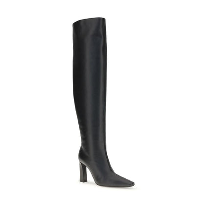 Giuseppe Zanotti Black Leather Over The Knee Giuseppe Zanotti
