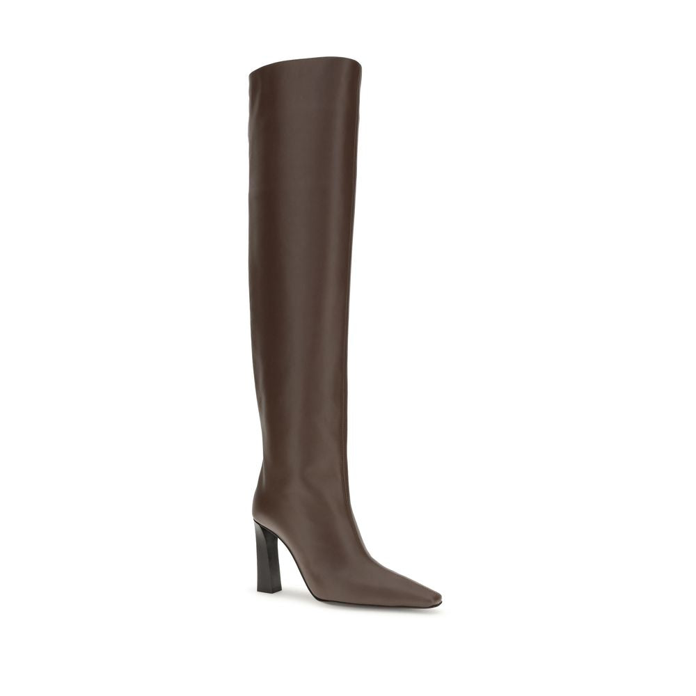 Giuseppe Zanotti Brown Leather Over The Knee Giuseppe Zanotti