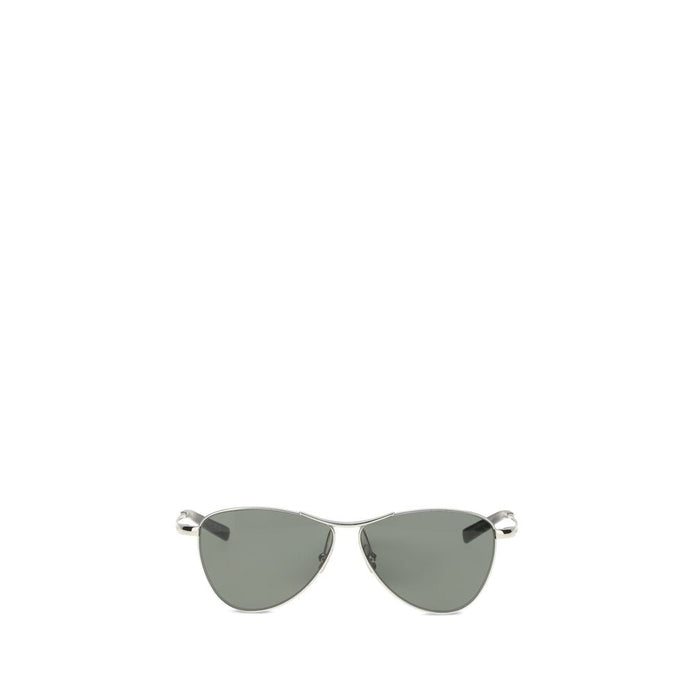 Saint Laurent Silver Metal Sunglasses Saint Laurent