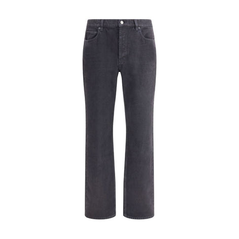 Saint Laurent Black Cotton Straight-Leg Jeans Saint Laurent