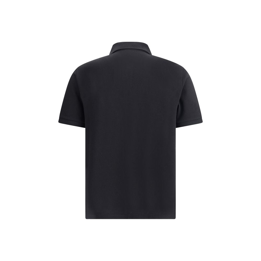 Saint Laurent Black Cotton Polo Shirt Saint Laurent