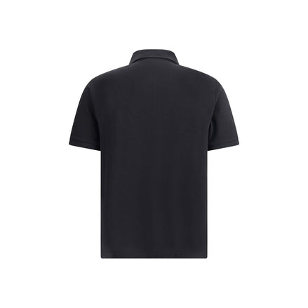 Saint Laurent Black Cotton Polo Shirt Saint Laurent