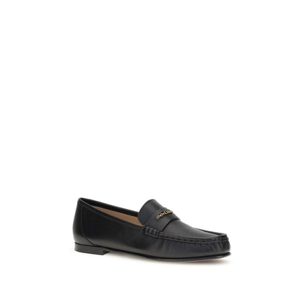 Chloé Black Calf Leather Bos Taurus Slip-On Loafers Chloé