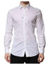 Dolce & Gabbana White Cotton GOLD Long Sleeves Formal Shirt Dolce & Gabbana