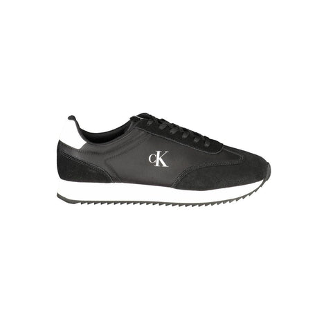 Calvin Klein Black Leather Men Sneaker Calvin Klein