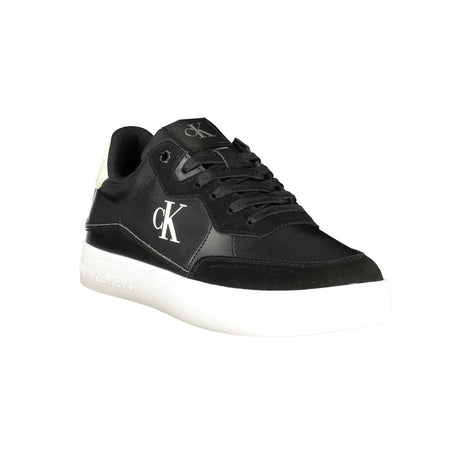 Calvin Klein Black Leather Men Sneaker Calvin Klein