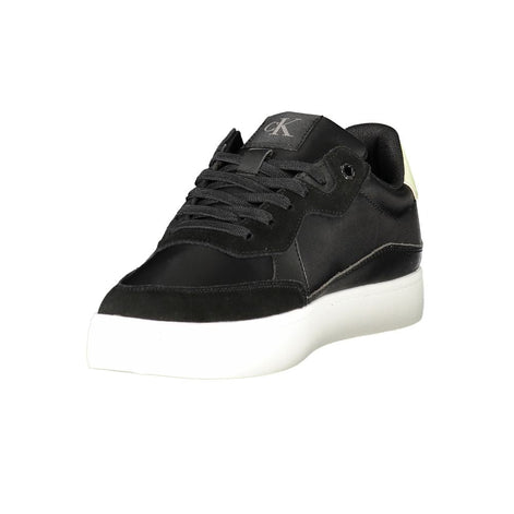Calvin Klein Black Leather Men Sneaker Calvin Klein