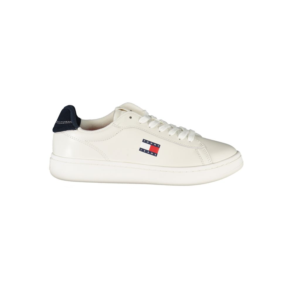 Tommy Hilfiger White Leather Women Sneaker Tommy Hilfiger
