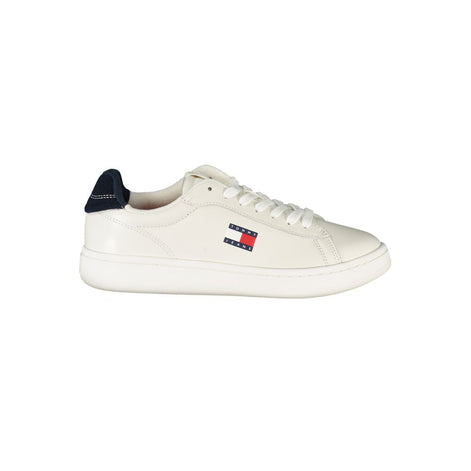 Tommy Hilfiger White Leather Women Sneaker Tommy Hilfiger