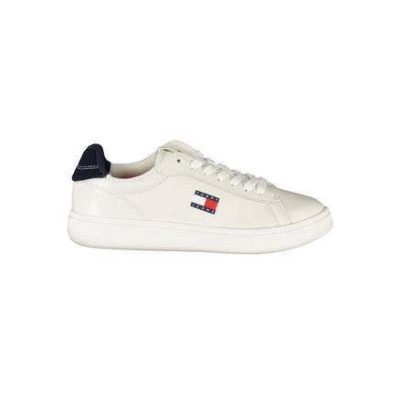 Tommy Hilfiger White Leather Women Sneaker Tommy Hilfiger