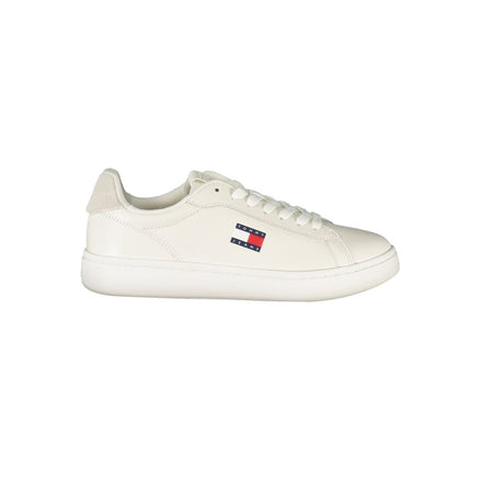 Tommy Hilfiger White Leather Women Sneaker Tommy Hilfiger
