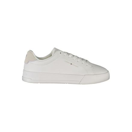 Tommy Hilfiger White Leather Men Sneaker Tommy Hilfiger