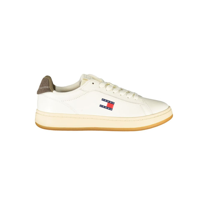 Tommy Hilfiger White Leather Women Sneaker Tommy Hilfiger