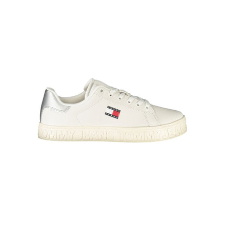 Tommy Hilfiger White Leather Women Sneaker Tommy Hilfiger