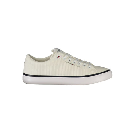 Tommy Hilfiger White Polyester Men Sneaker Tommy Hilfiger