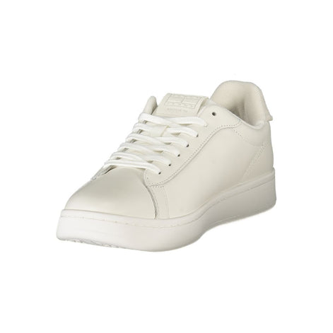 Tommy Hilfiger White Leather Men Sneaker Tommy Hilfiger