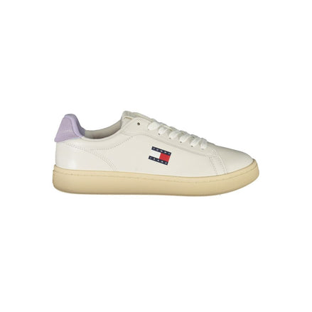 Tommy Hilfiger White Leather Women Sneaker Tommy Hilfiger
