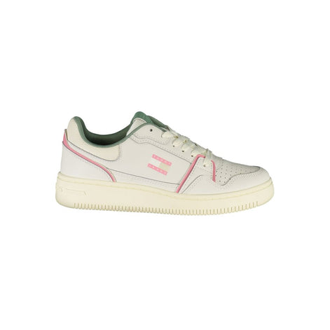 Tommy Hilfiger White Leather Women Sneaker Tommy Hilfiger