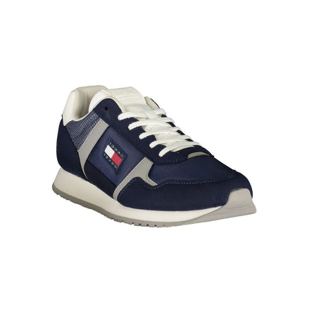 Tommy Hilfiger Blue Polyester Men Sneaker Tommy Hilfiger