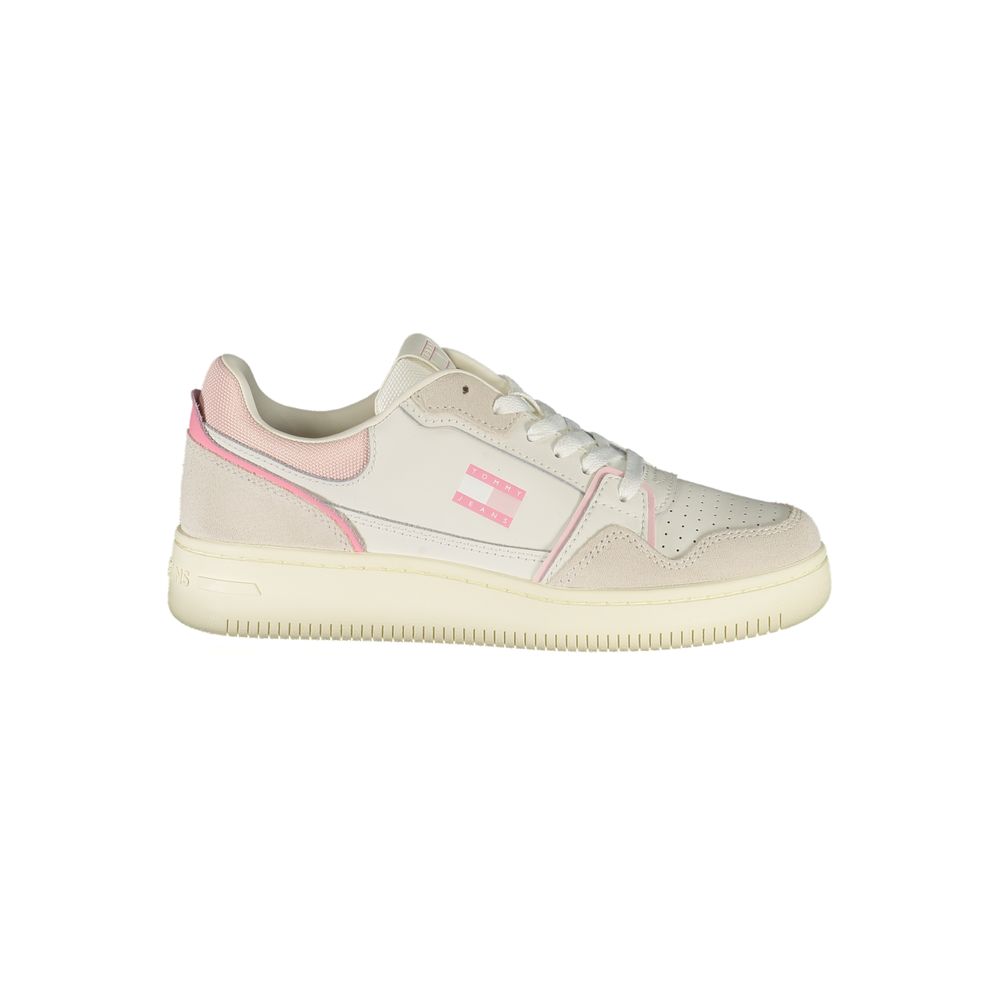 Tommy Hilfiger White Leather Women Sneaker Tommy Hilfiger