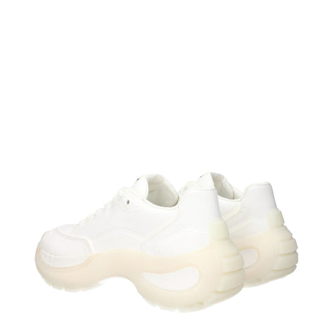 Max Mara White Fabric Chunky Sneakers Max Mara