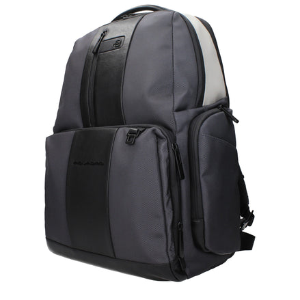Piquadro Gray Nylon Backpack Piquadro