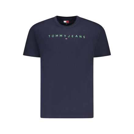 Tommy Hilfiger Blue Cotton Men T-Shirt Tommy Hilfiger