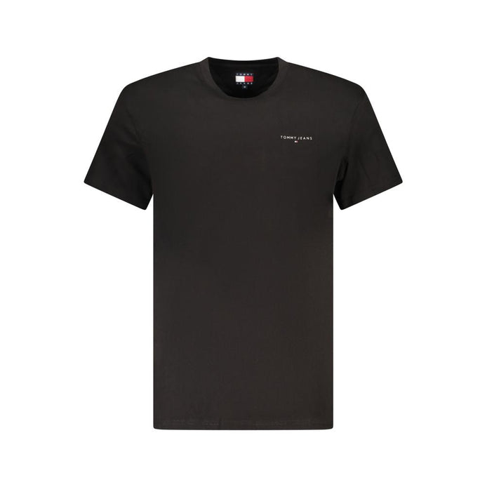 Tommy Hilfiger Black Cotton Men T-Shirt Tommy Hilfiger