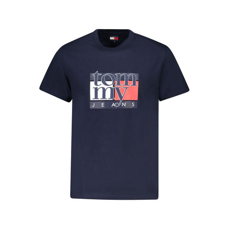 Tommy Hilfiger Blue Cotton Men T-Shirt Tommy Hilfiger