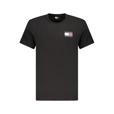 Tommy Hilfiger Black Cotton Men T-Shirt Tommy Hilfiger