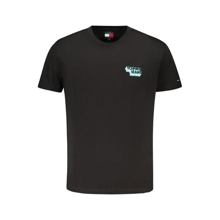 Tommy Hilfiger Black Cotton Men T-Shirt Tommy Hilfiger