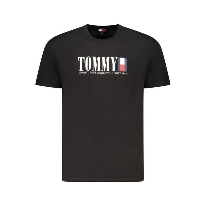 Tommy Hilfiger "Black Cotton Men's T-Shirt" Tommy Hilfiger