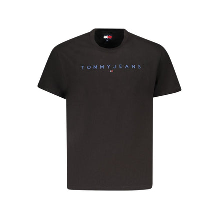 Tommy Hilfiger Black Cotton Men T-Shirt Tommy Hilfiger