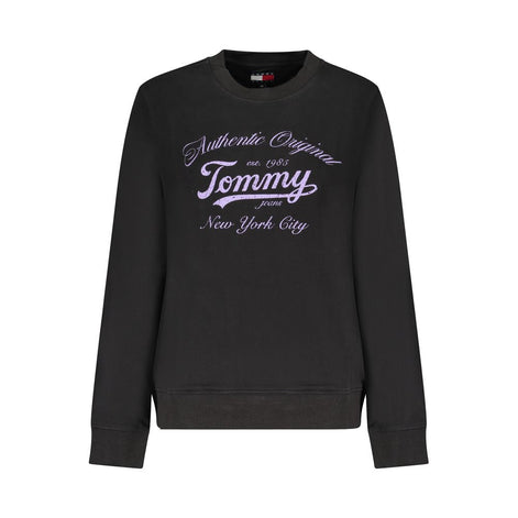 Tommy Hilfiger Black Cotton Women Sweater Tommy Hilfiger