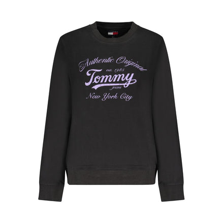 Tommy Hilfiger Black Cotton Women Sweater Tommy Hilfiger