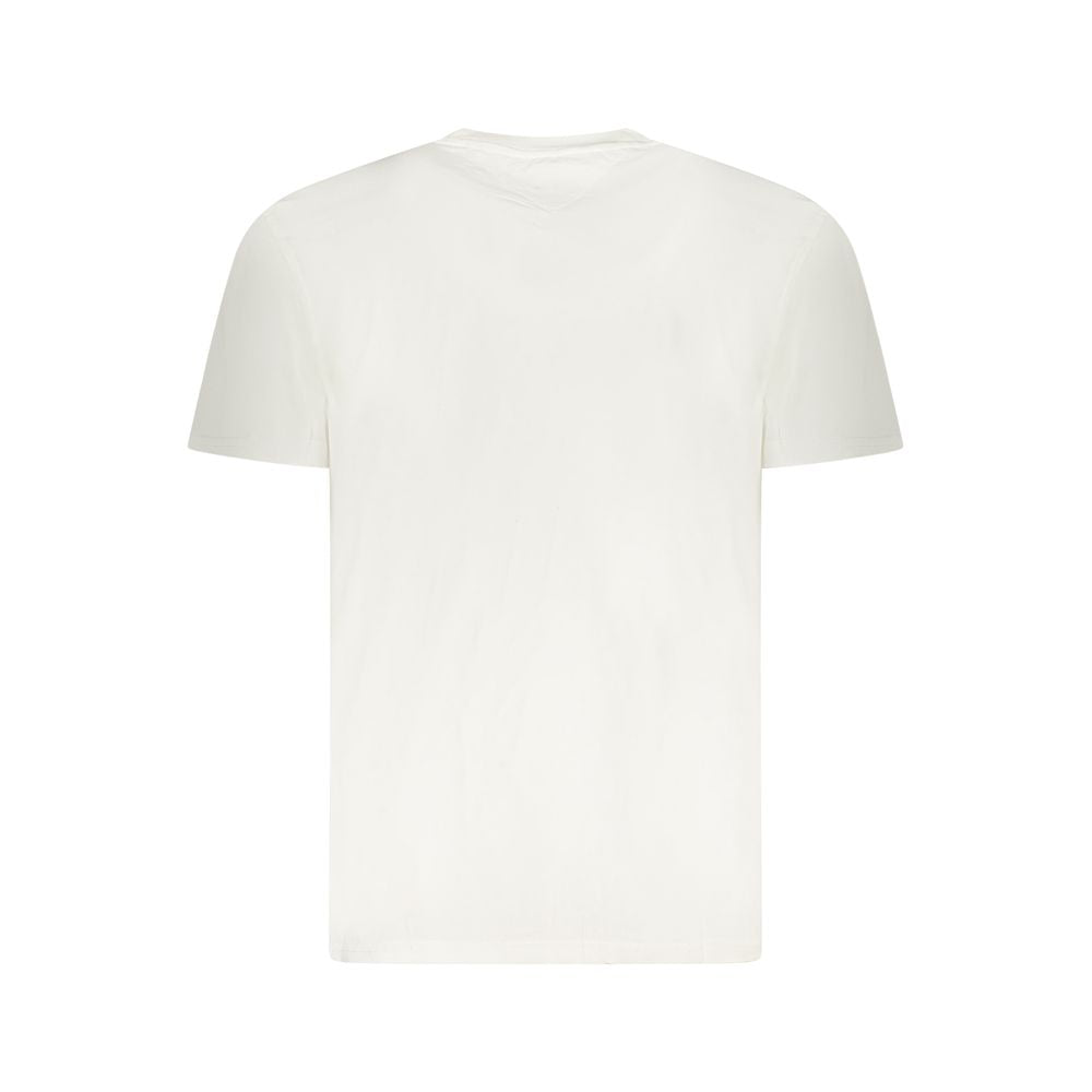 Tommy Hilfiger White Cotton Men T-Shirt Tommy Hilfiger