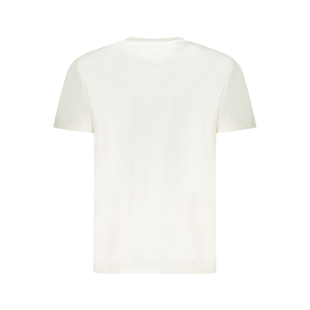 Tommy Hilfiger White Cotton Men T-Shirt Tommy Hilfiger