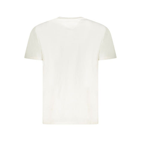 Tommy Hilfiger White Cotton Men T-Shirt Tommy Hilfiger