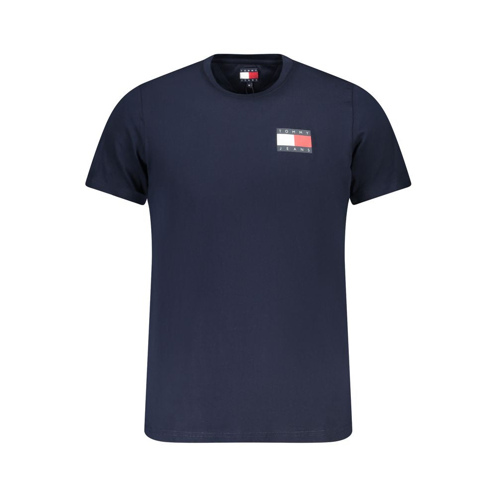 Tommy Hilfiger Blue Cotton Men T-Shirt Tommy Hilfiger