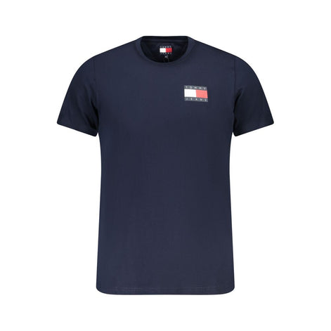Tommy Hilfiger Blue Cotton Men T-Shirt Tommy Hilfiger