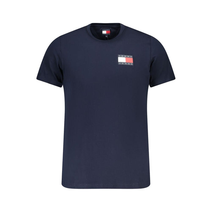 Tommy Hilfiger Blue Cotton Men T-Shirt Tommy Hilfiger
