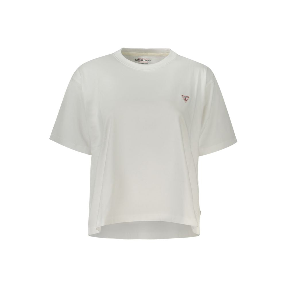 Guess Jeans Bianco Cotton Women T-Shirt Guess Jeans